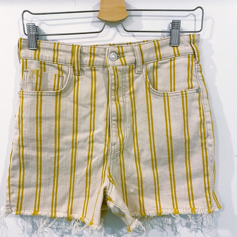 Anthropologie Pilcro Striped Denim Shorts